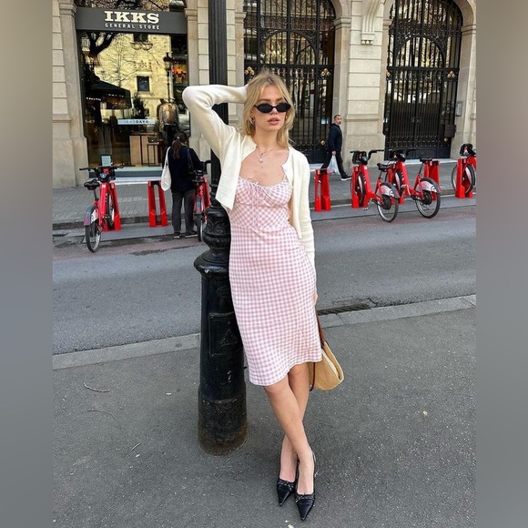 Realisation Par the Elsa  dress in Pink Gingham size M - Picture 6 of 14